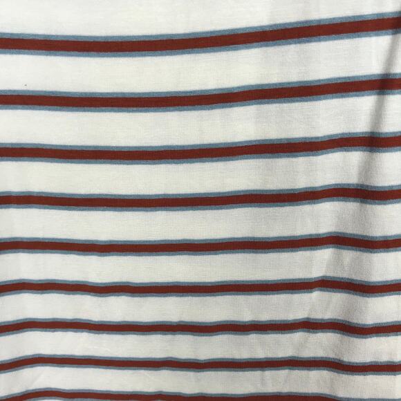 Green Envelope‎ Top Womens Small Cream Tank Stripe Tie Bow Preppy Basic Soft - Picture 8 of 10
